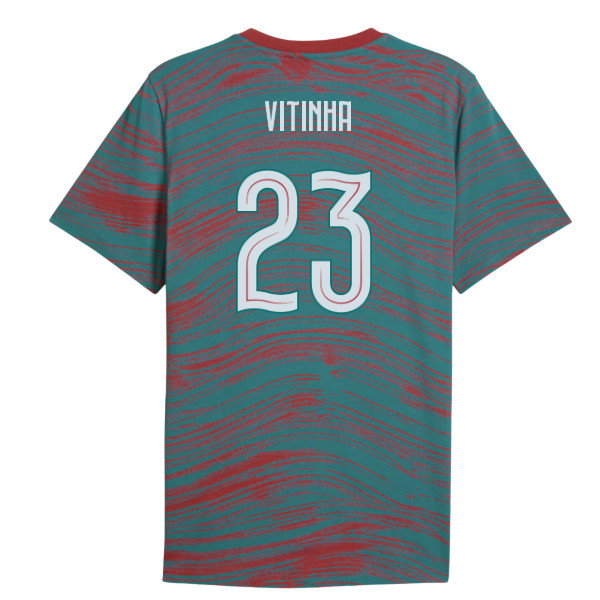 2026-2027 Portugal FtblCulture Tee AOP (Red) (Vitinha 23)-SoccerKits Hub | Buy Soccer Jerseys Online
